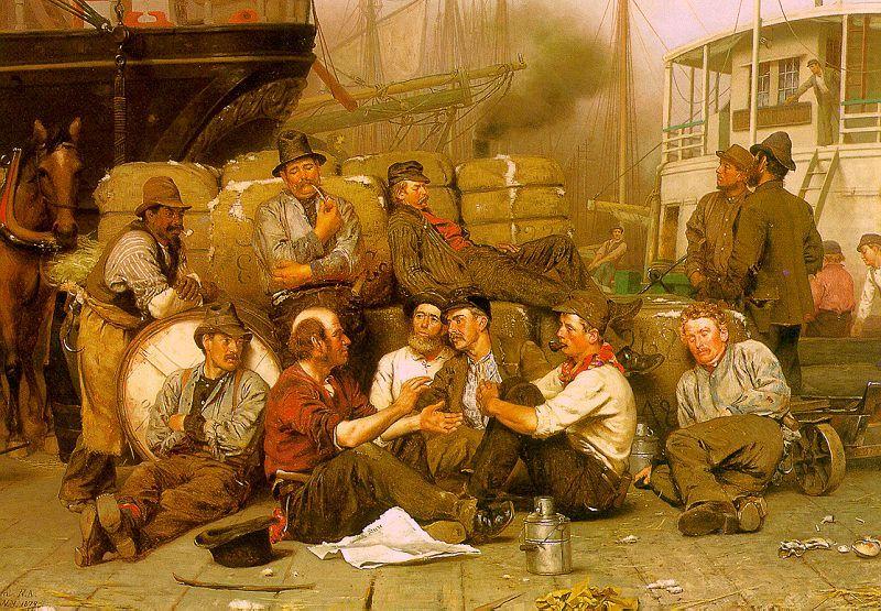 The Longshoremen's Noon, John George Brown